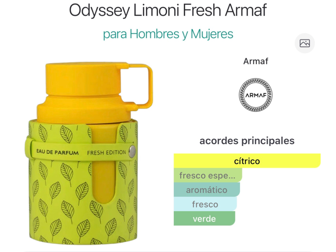 ARMAF ODYSSEY LIMONI