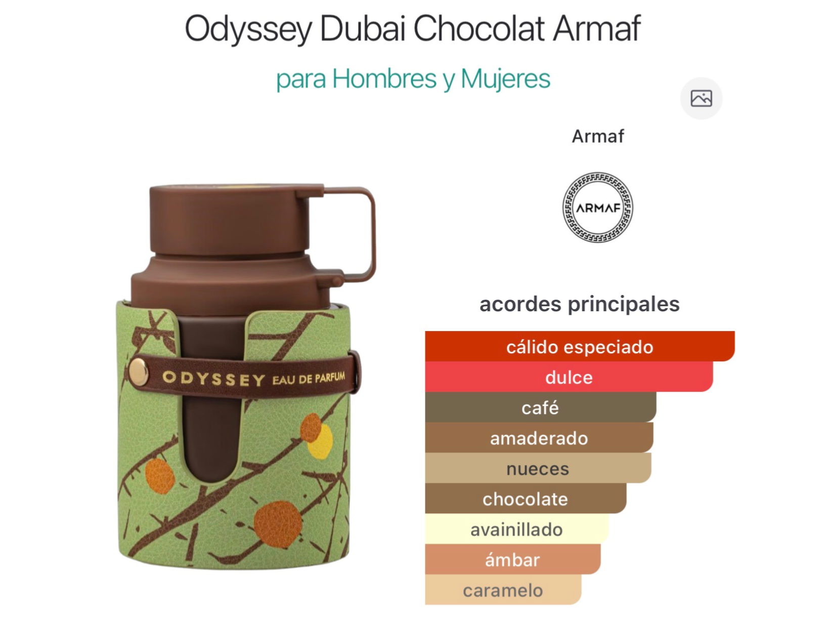 ARMAF ODYSSEY DUBAI CHOCOLAT