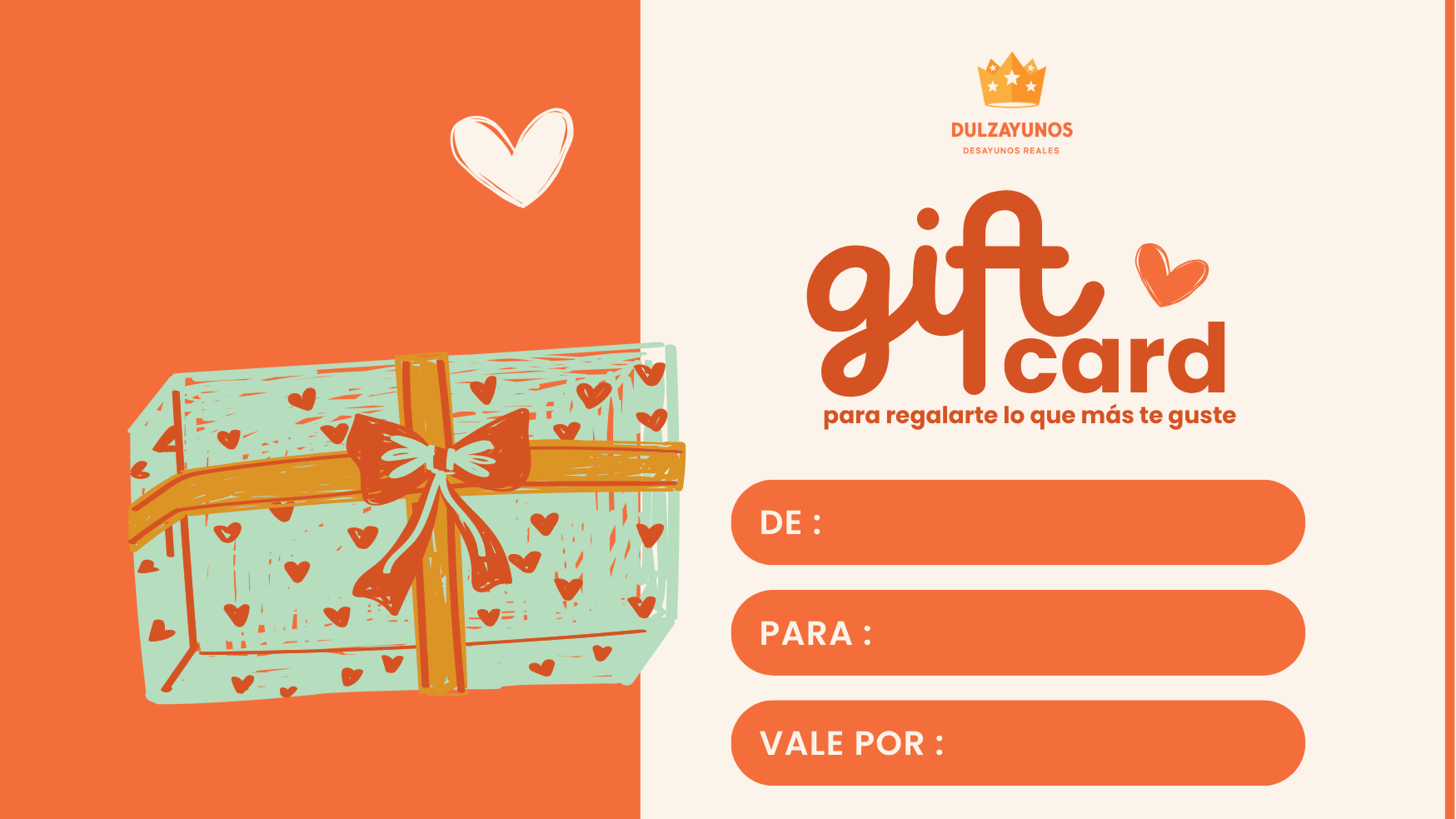 Gift Cards de regalo