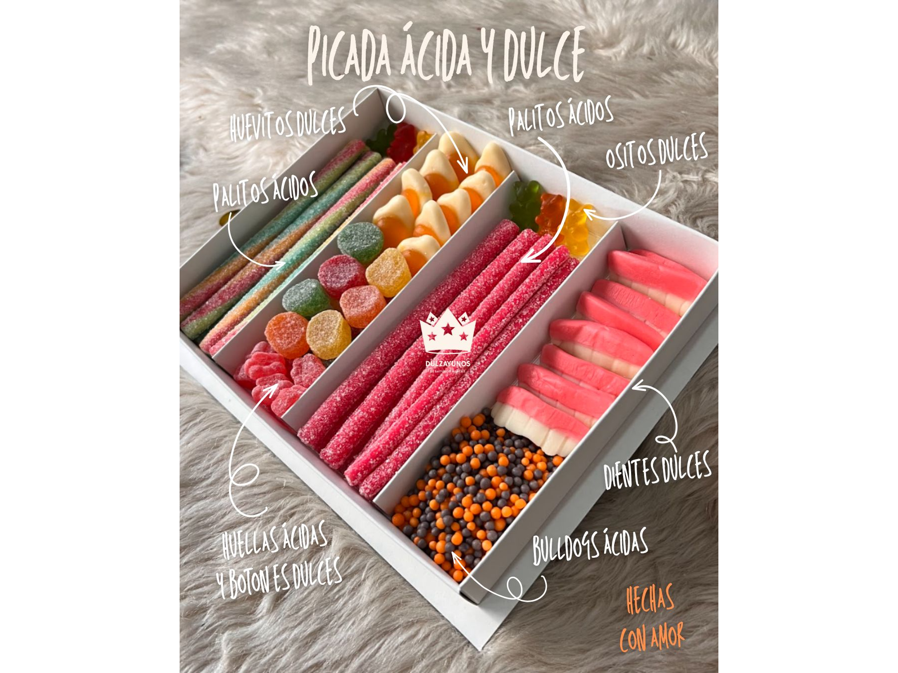 Picada ácida y dulce + Regalo dulce