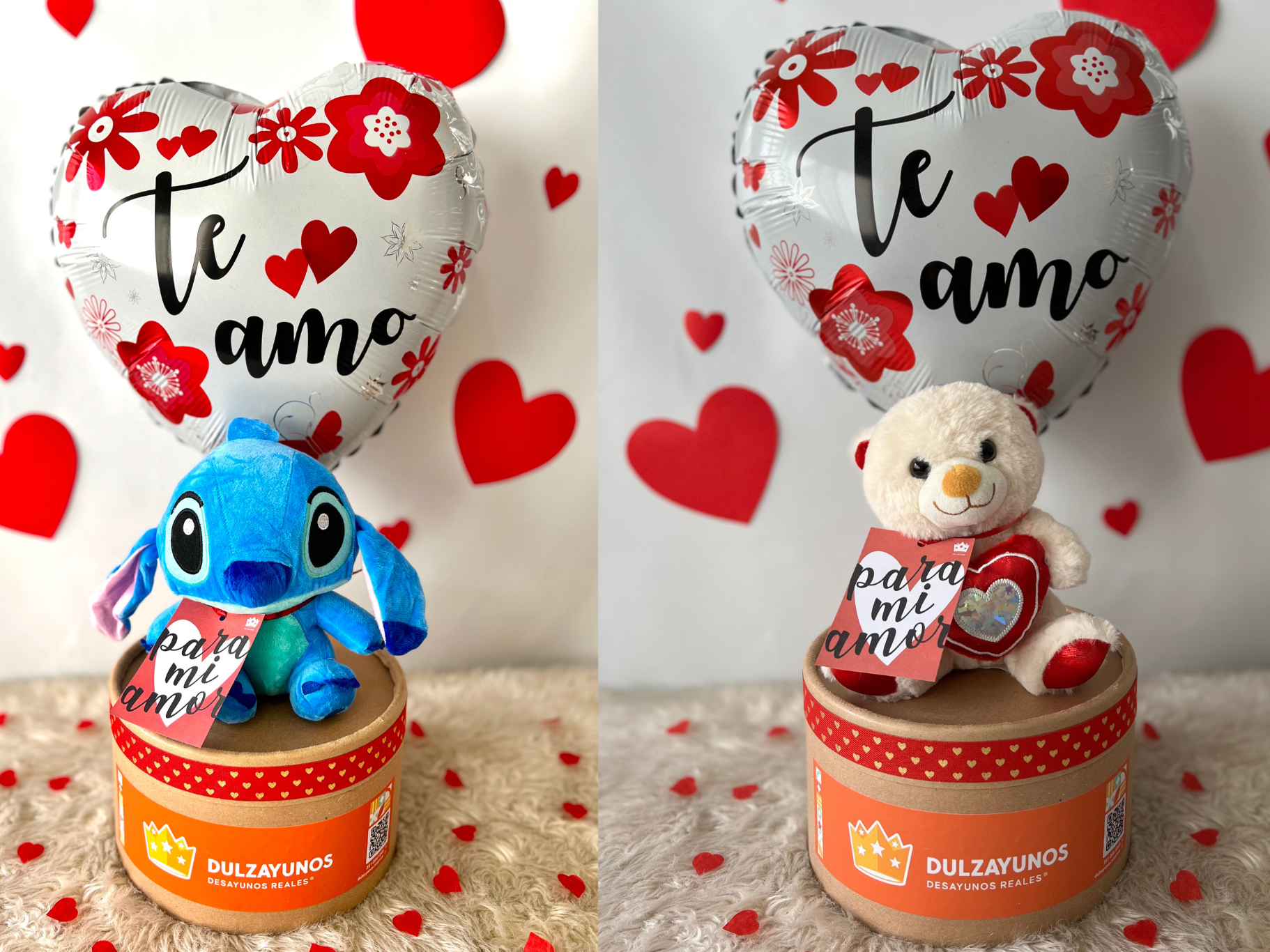 Abrazo de amor (Peluche con globo)