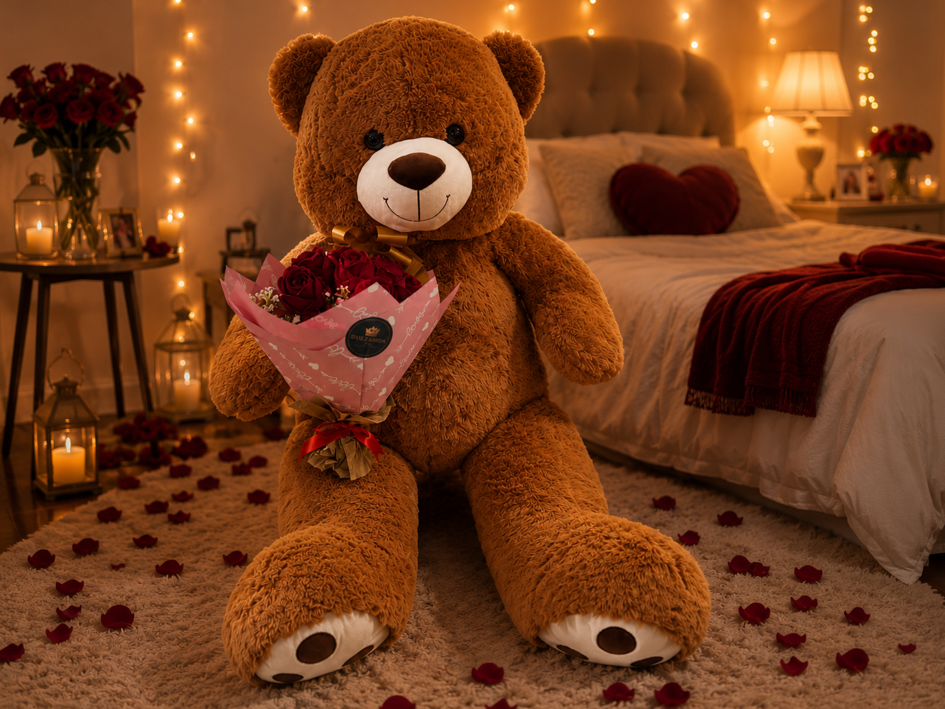Oso Gigante| Ramo de Rosas Eternas 🧸🌹