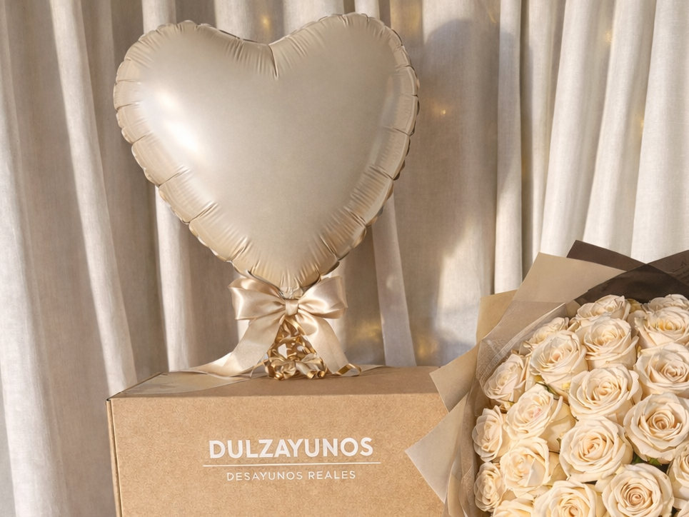 Desayuno Premium Dulces Peonías (envío de regalo dentro de circunvalación)