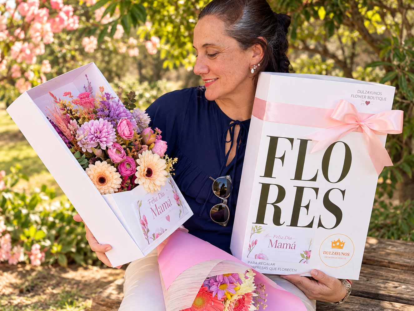 Flores eternas | con bombones y cookie