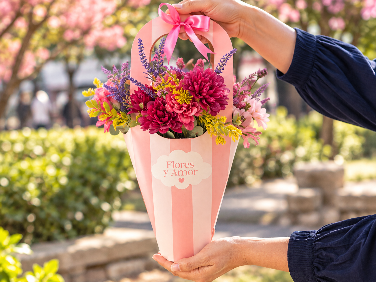 Ramito de flores decorativas | con cookie