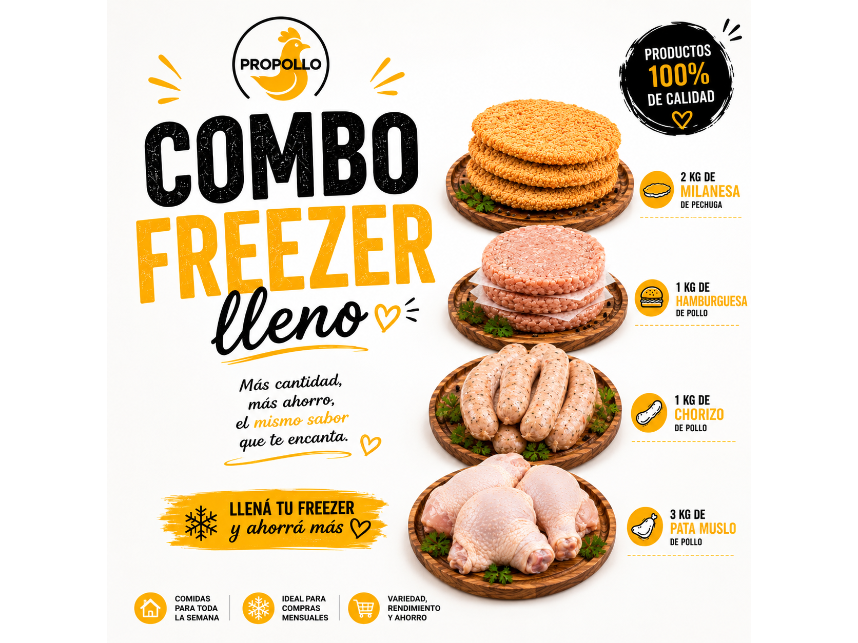 Combo Frizzer lleno
