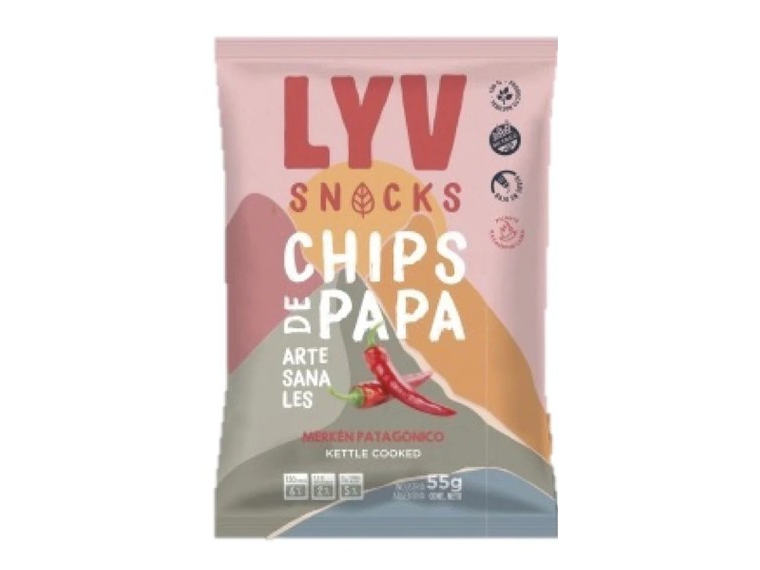 Lyv Chips de Papa Pimiento Picante Ahumando x 7 | Sin Tacc