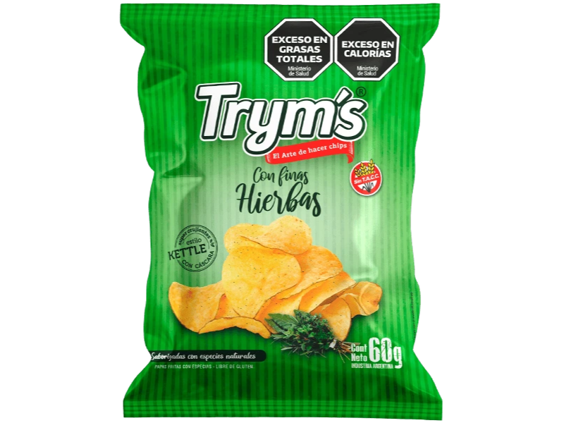 Tryms Papas Hierbas finas 60 g | Sin Tacc