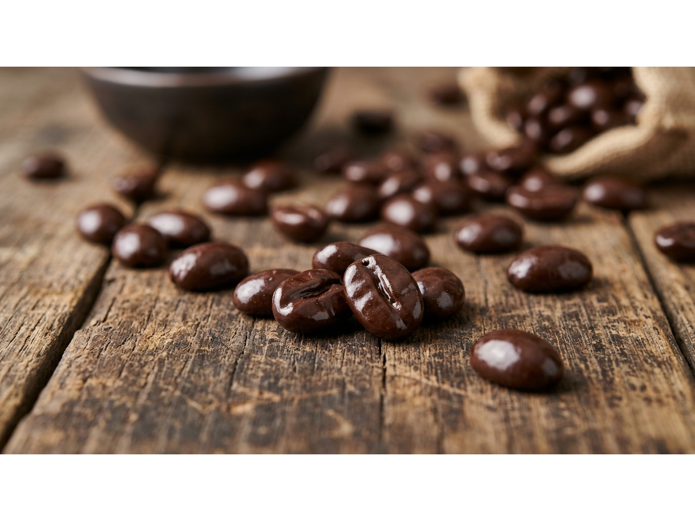 Grano de cafe con Chocolate con leche x Kg
