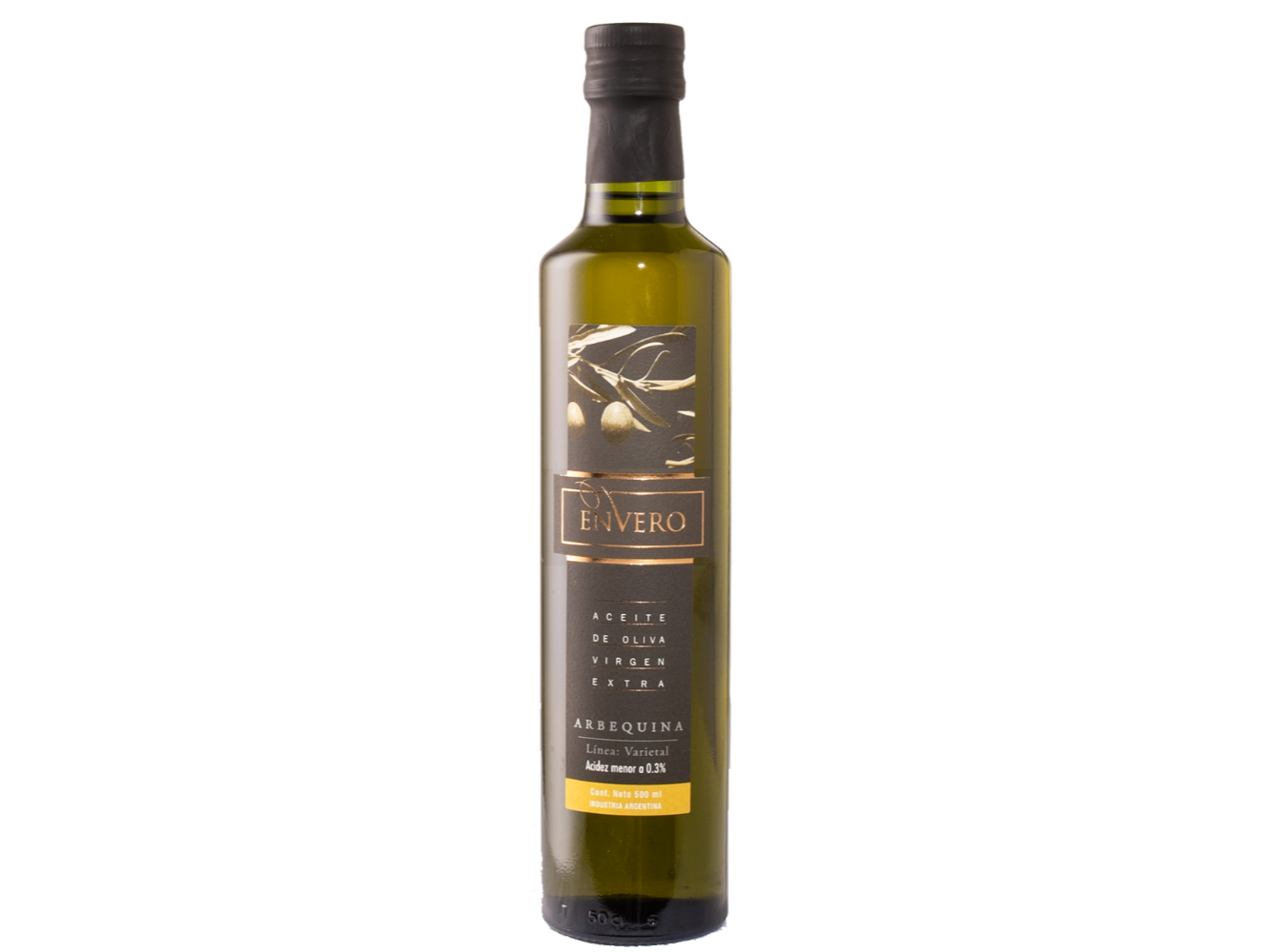 Aceite de oliva Extra Virgen Envero Arbequina 500cc