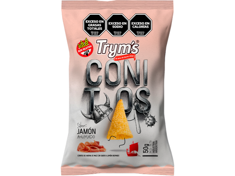 Conitos Tryms Jamon 75 g | Sin Tacc