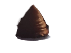 Conito relleno de dulce de leche con baño en chocolate x9