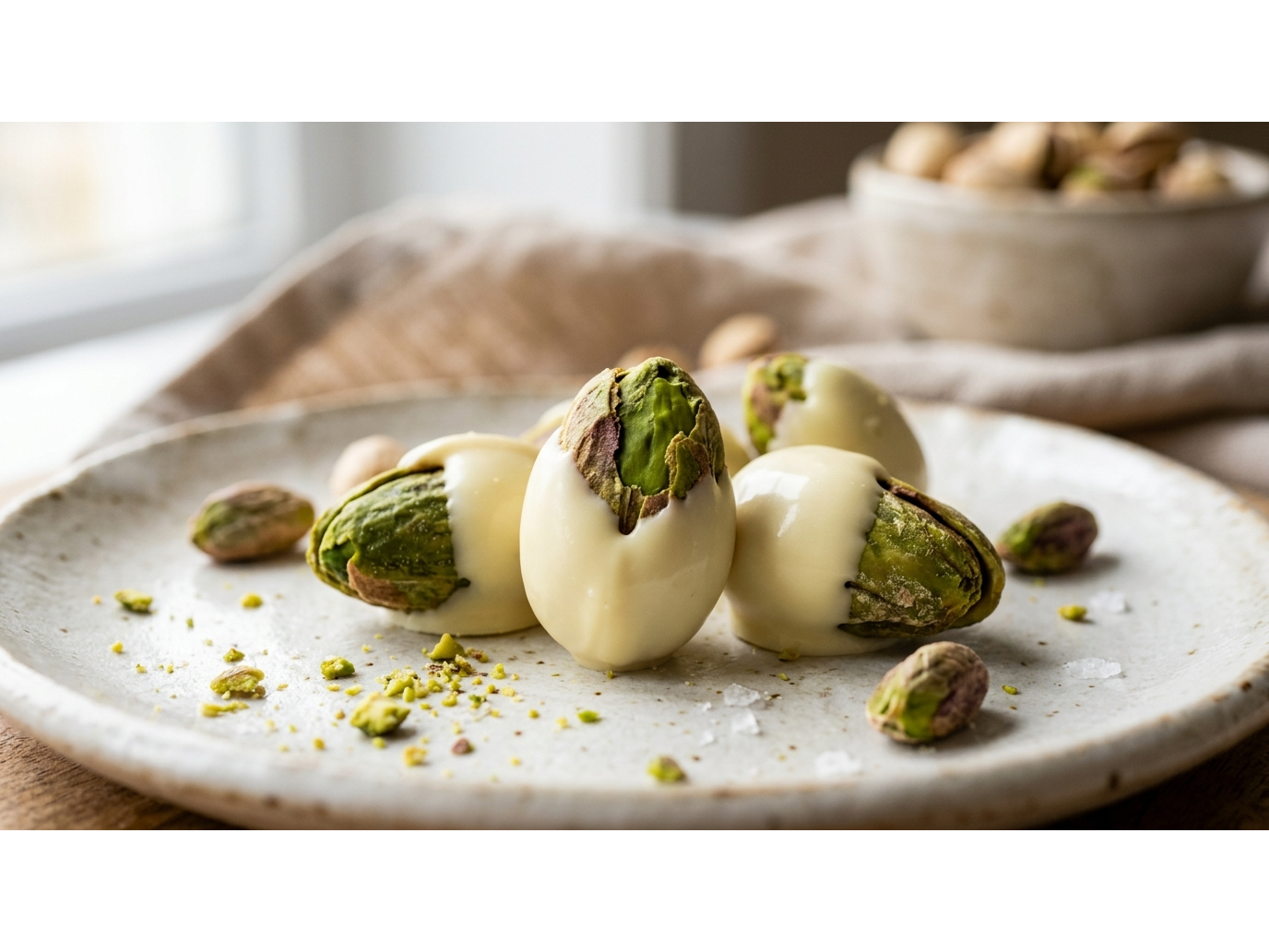 Pistacho con Chocolate blanco x Kg