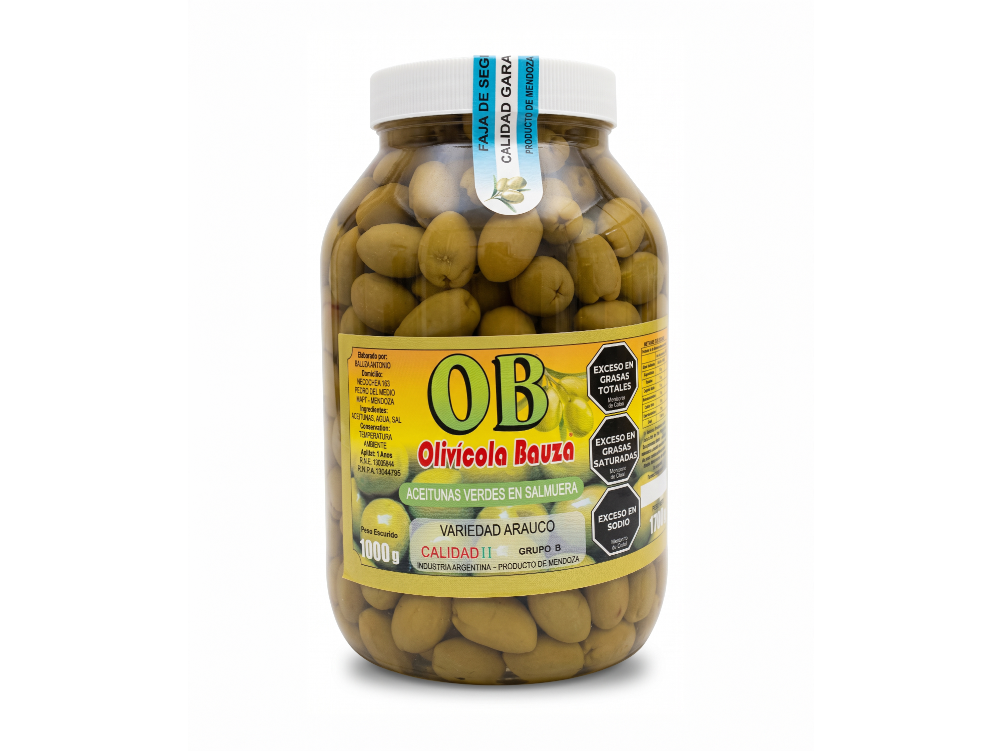 Olivícola Bauzá Aceitunas Verdes 1 kg (N°0/1)