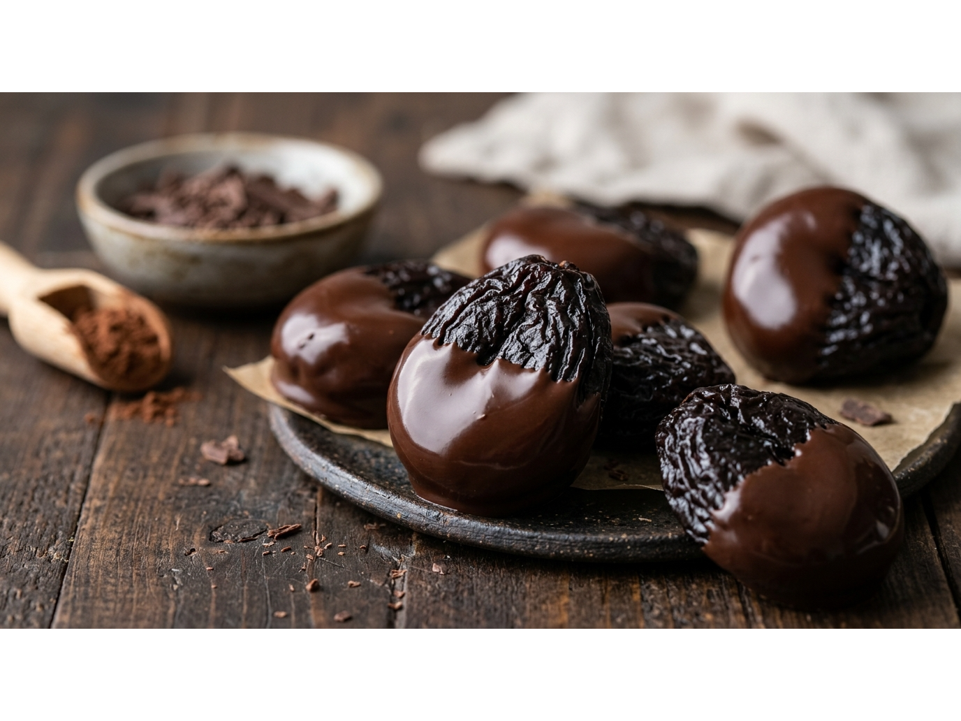 Ciruela con Chocolate semiamargo x Kg