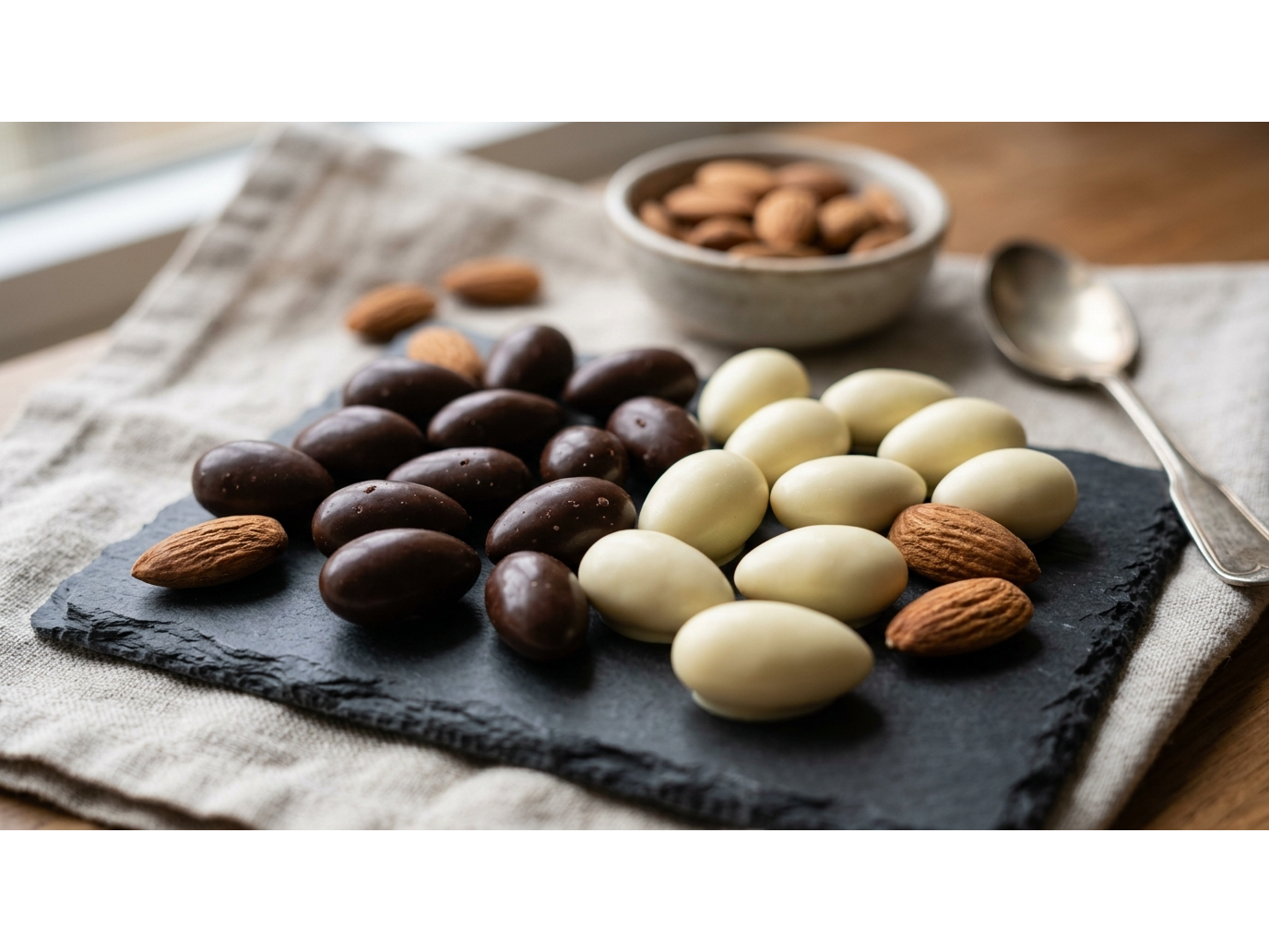 Almendra Chocolate blanco y semiamargo x Kg