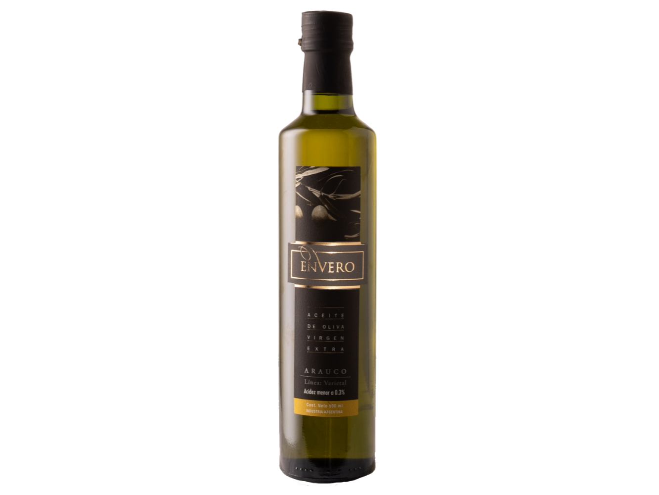 Aceite de oliva Extra Virgen Envero Arauco 500cc