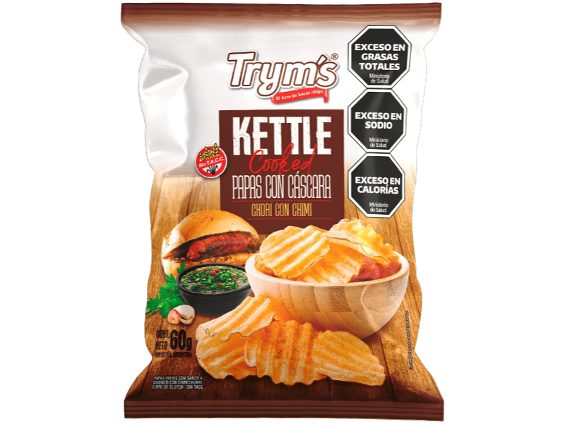 Tryms Papas Chori con chimi 60 g | Sin Tacc