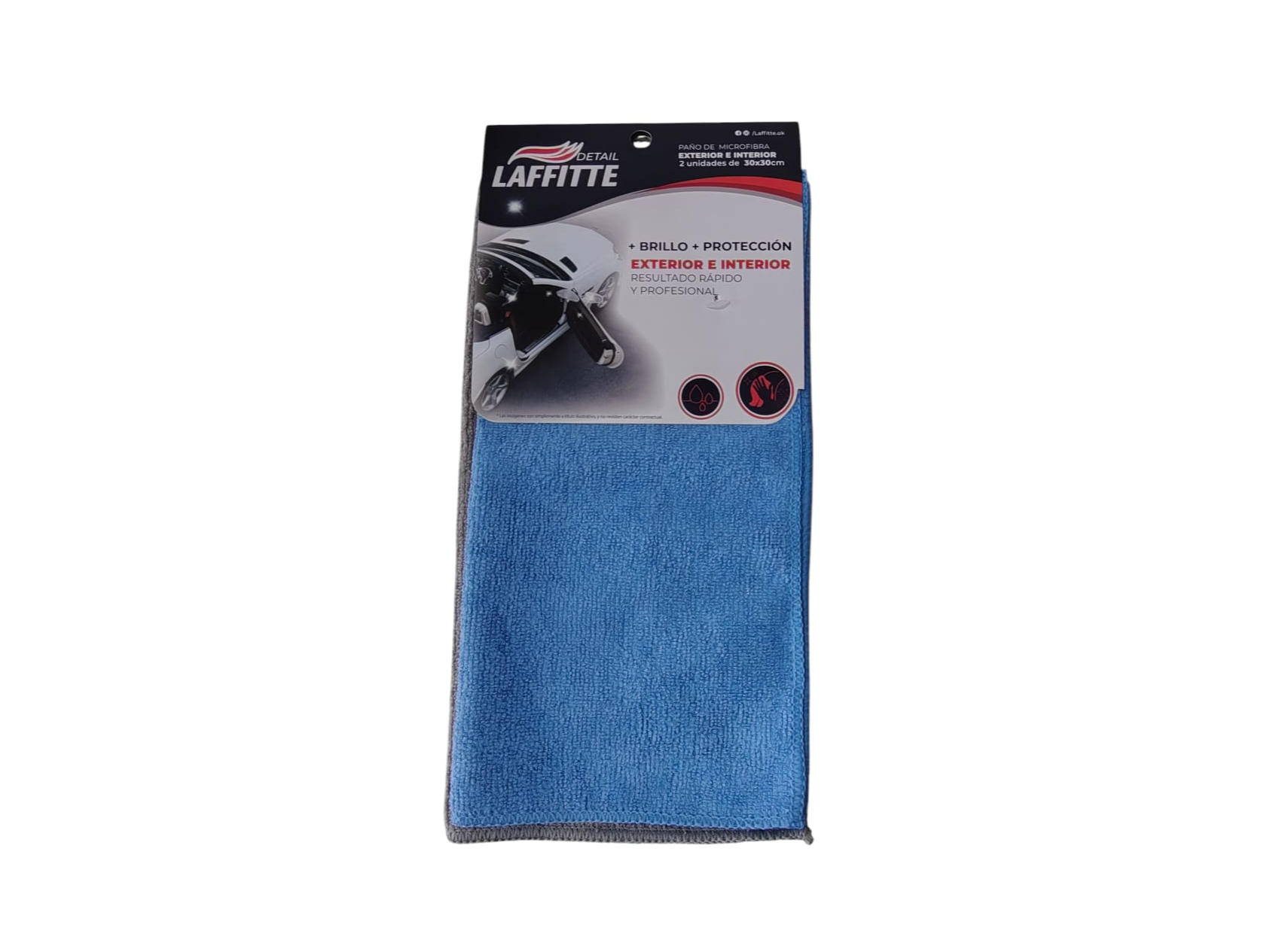 AJ25-Pack de 2 Paños de Microfibra Laffitte (30x30 cm)