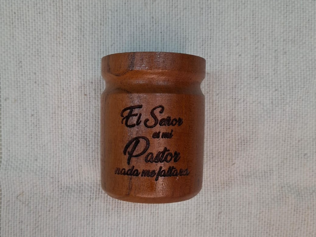 🧉 Mates de madera con mensajes de fe 🤎