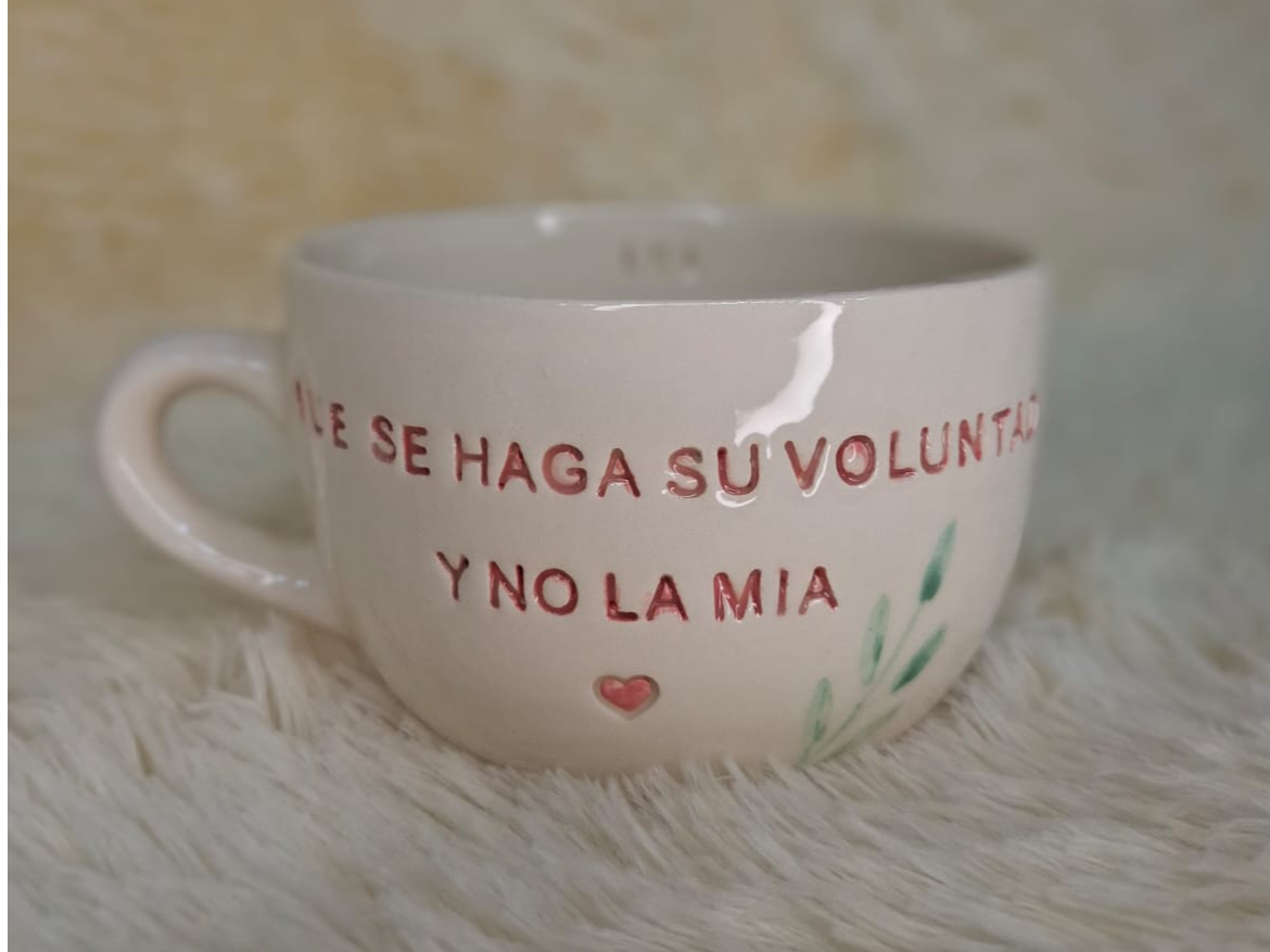 Tazon de Ceramica  QUE SE HAGA SU VOLUNTAD Y NO LA MIA