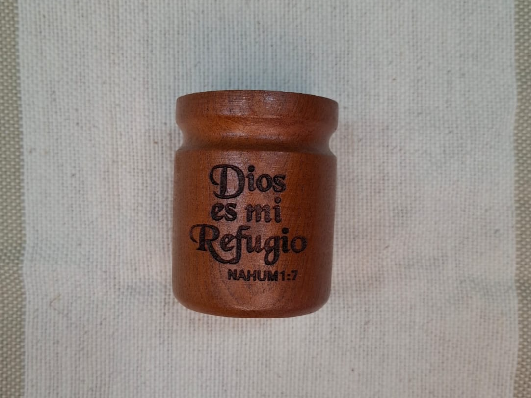 🧉 Mates de madera con mensajes de fe 🤎
