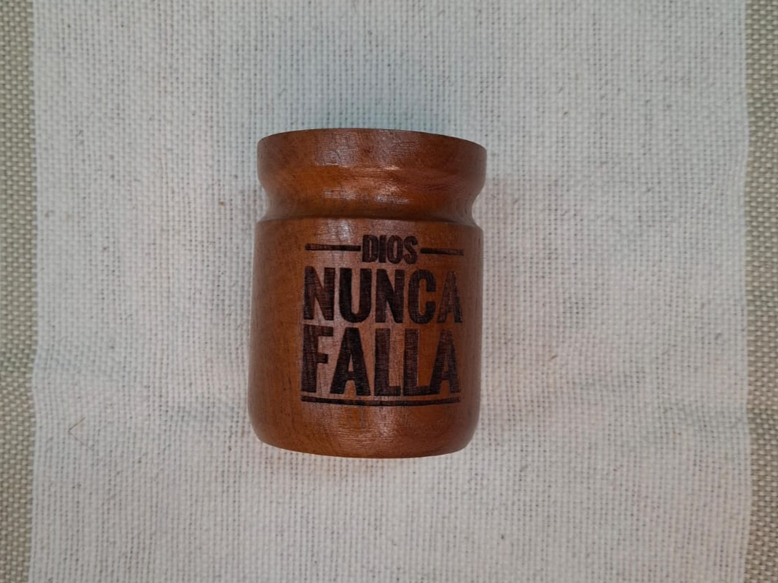🧉 Mates de madera con mensajes de fe 🤎