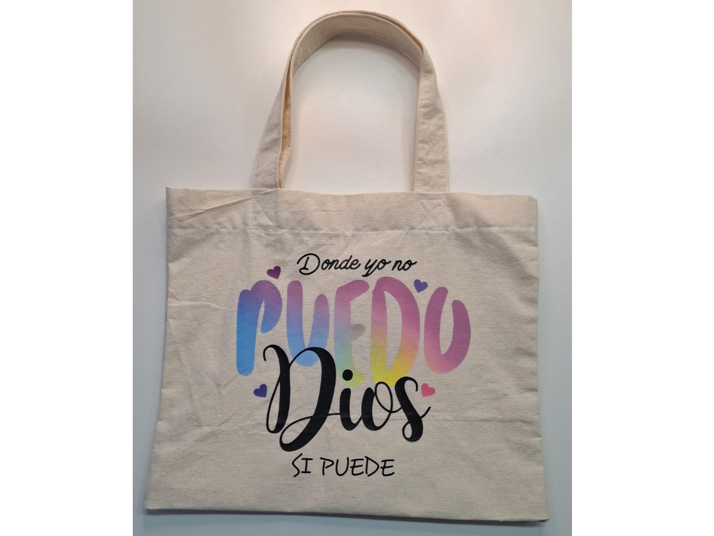 Tote Bags DONDE YO NO PUEDO DIOS DI PUEDE