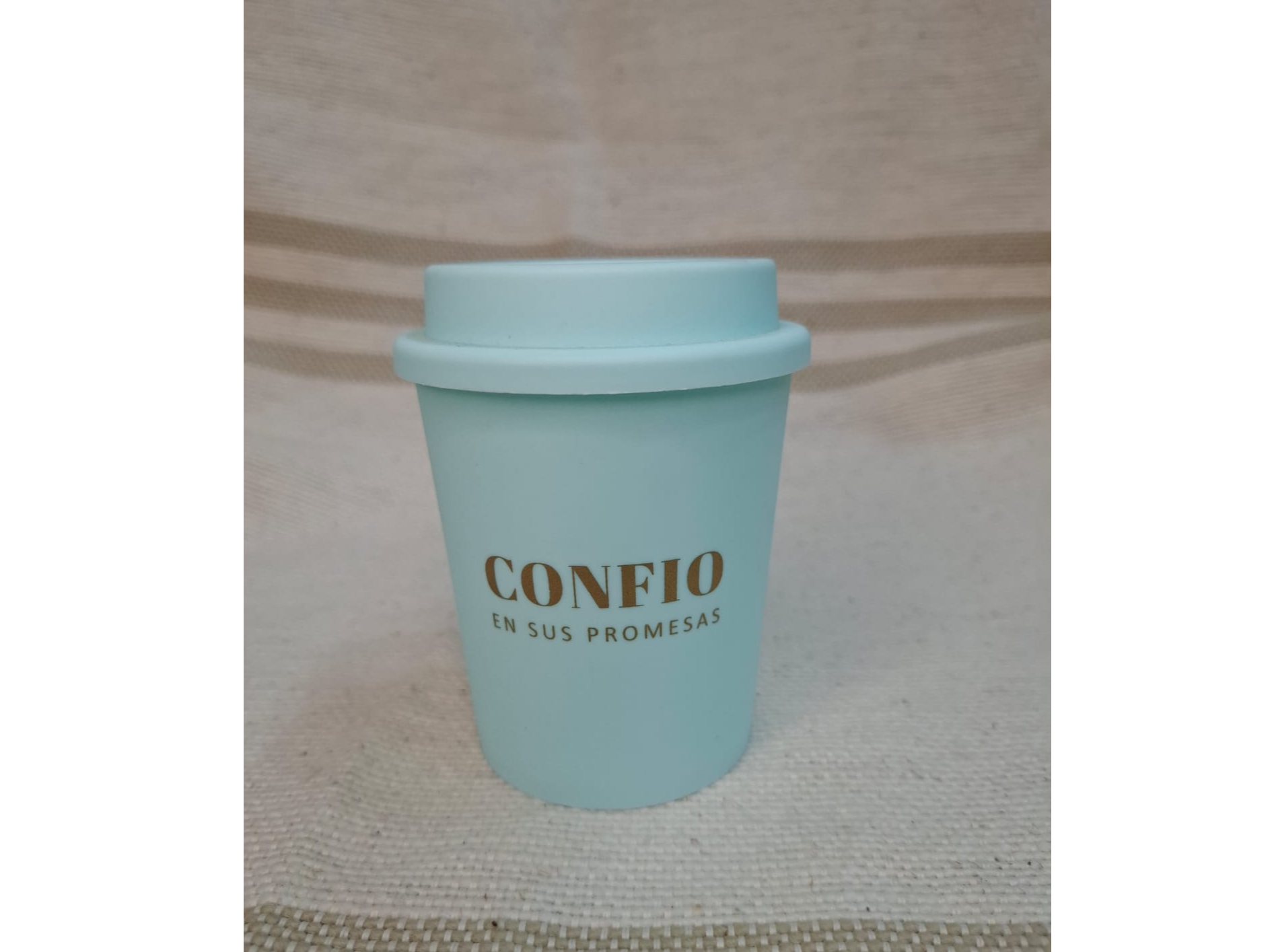 Vaso Termico Verde " Confio en sus Promesas "