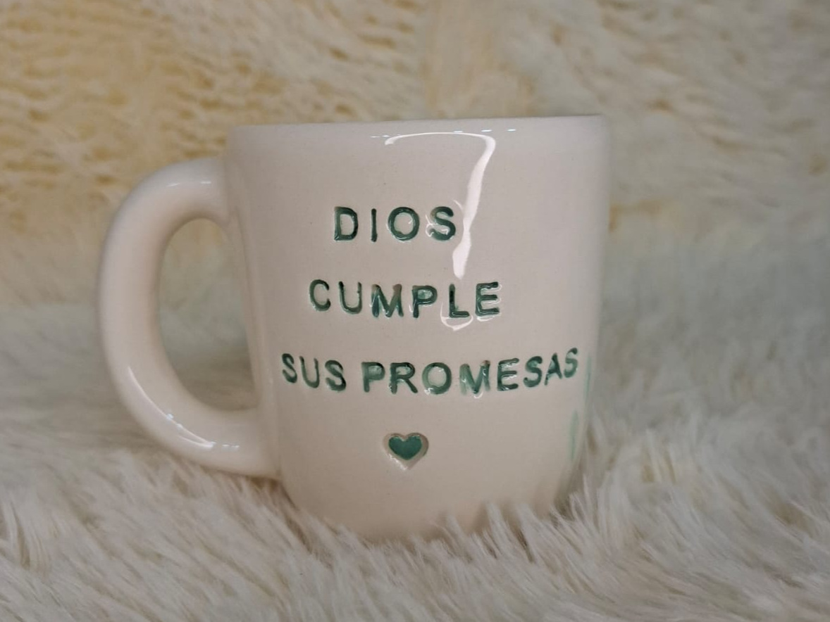 Taza de Ceramica DIOS CUMPLE SUS PROMESAS