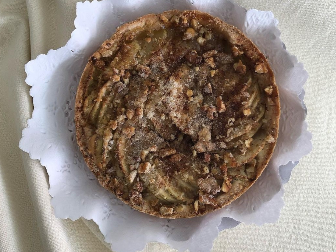 Tarta de Manzana, Canela y Nuez