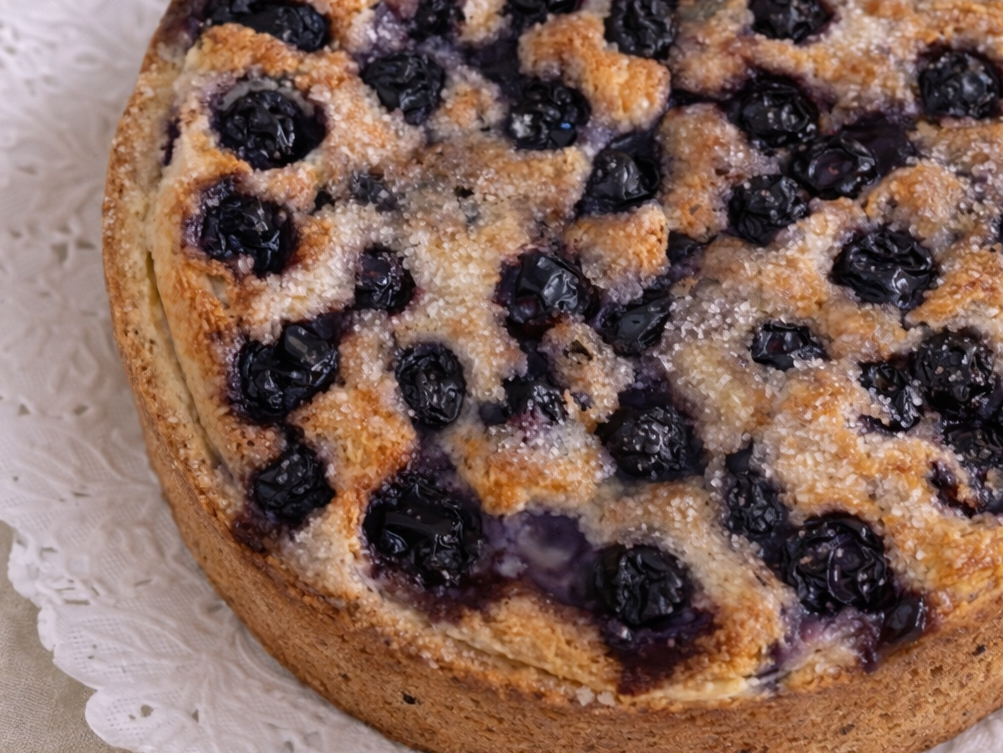 Tarta de Ricota y Arándanos