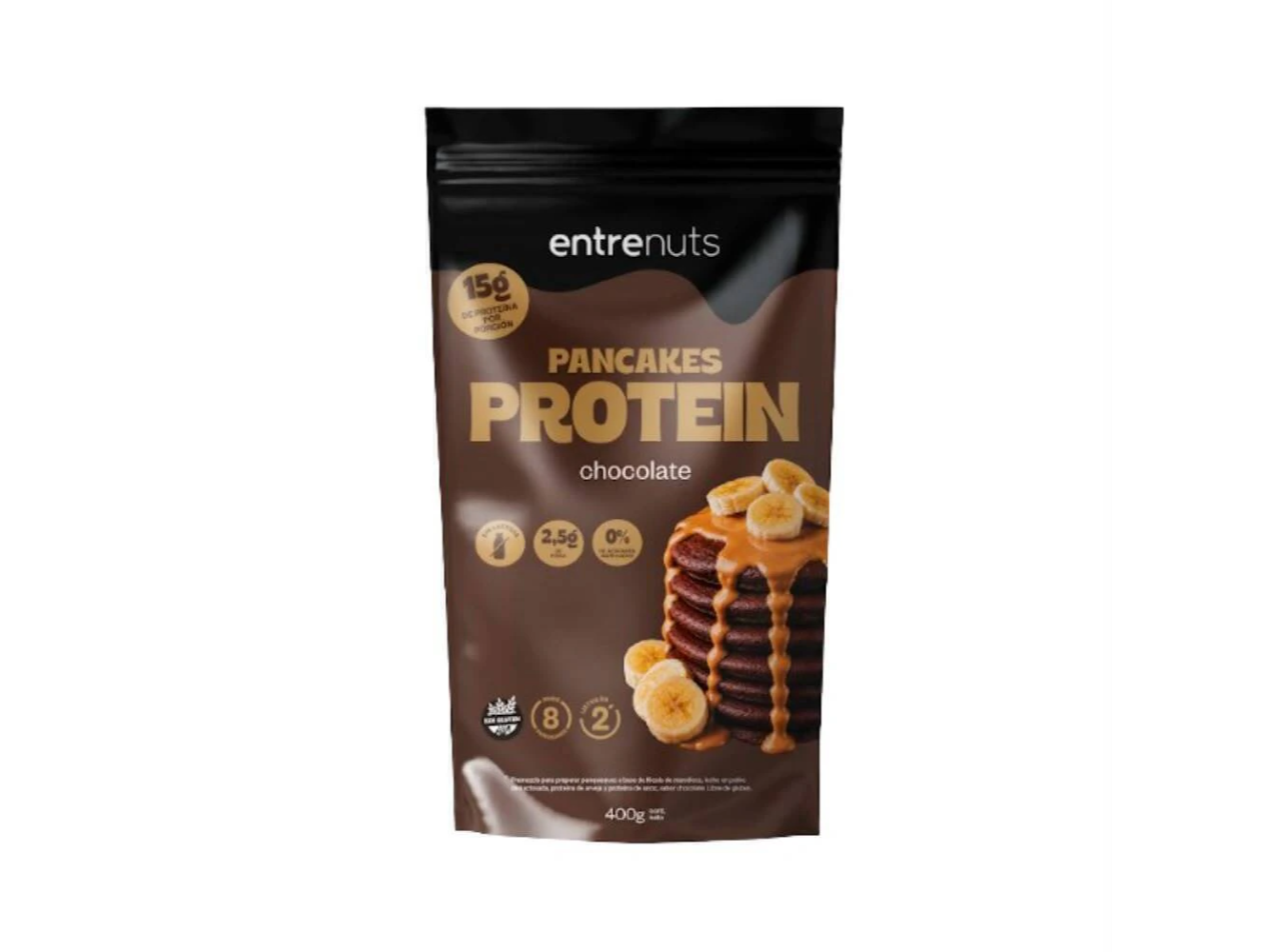 PANCAKES PROTEIN CHOCOLATE X 400GR ENTRENUTS