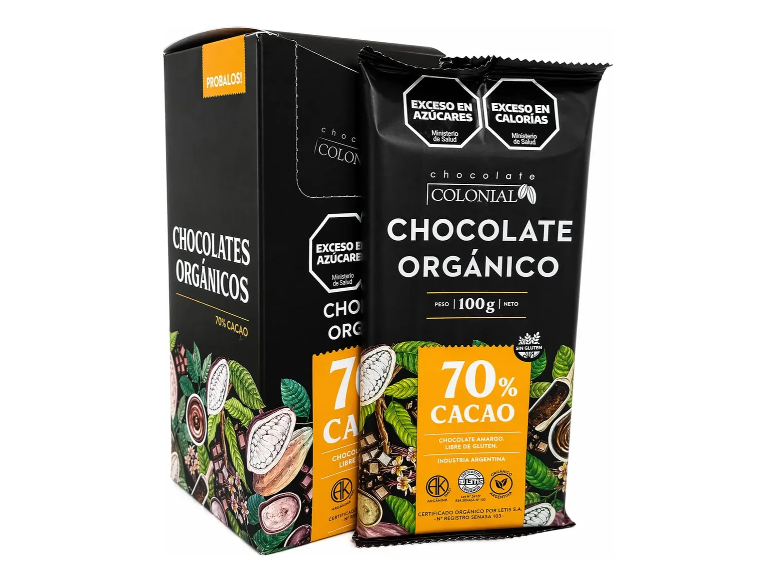 TABLETA ORGANICA 70% CACAO