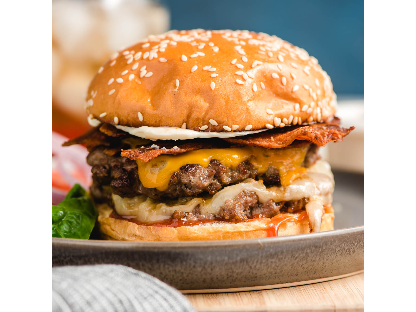 chesse burger simple