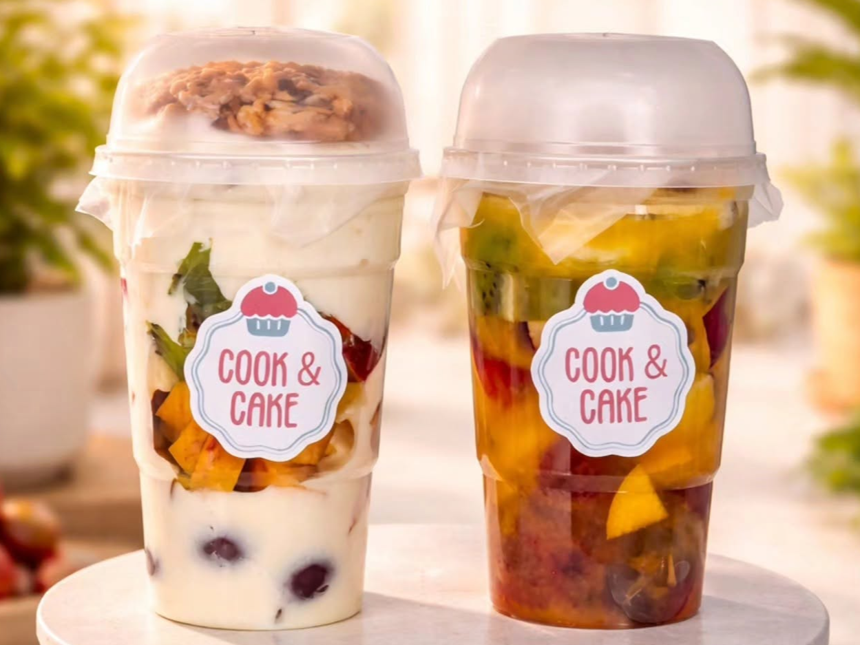 Yogurt con frutas y granola