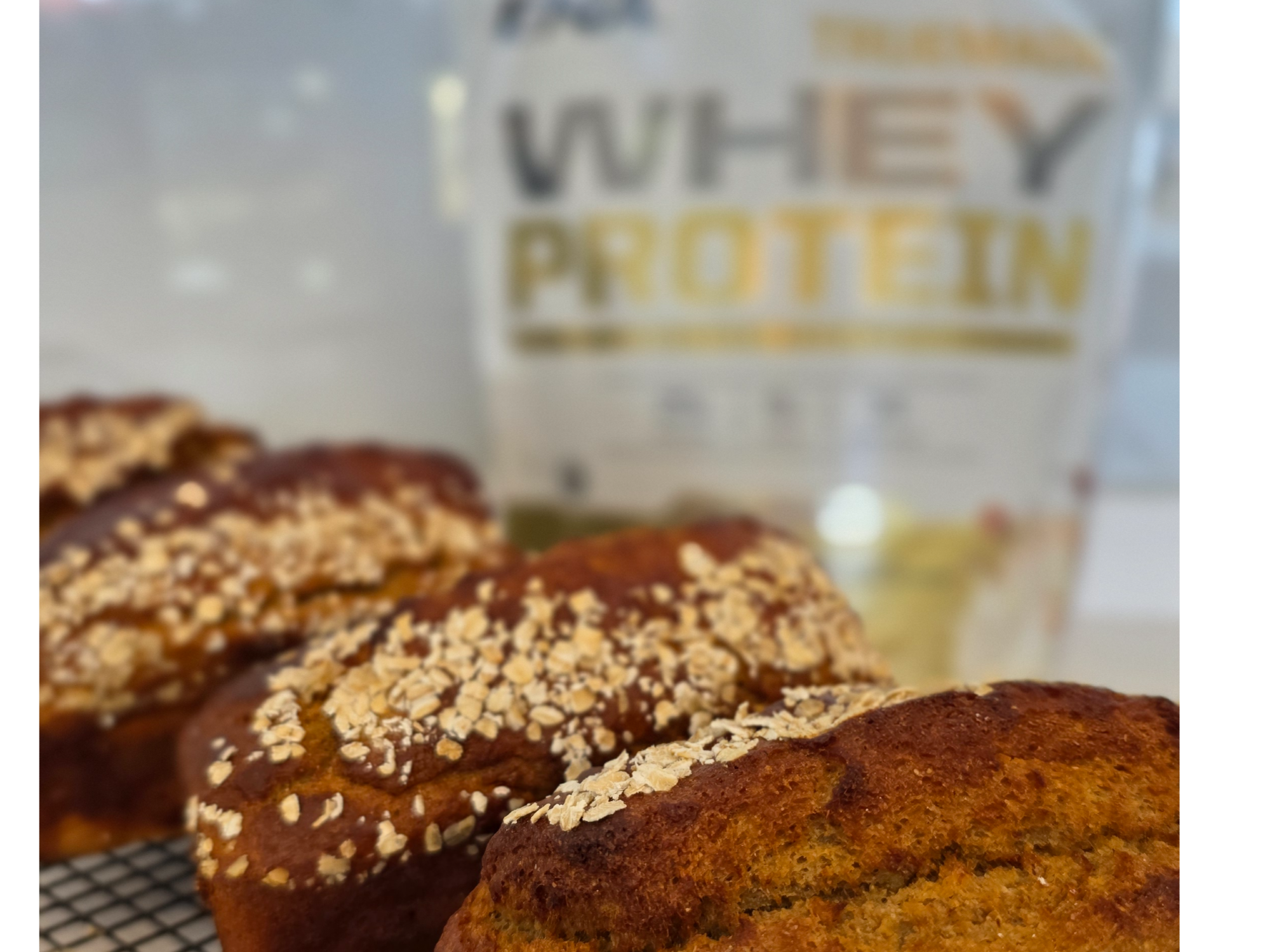 Budin de Banana Whey Protein