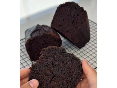 Budin de chocolate bañado