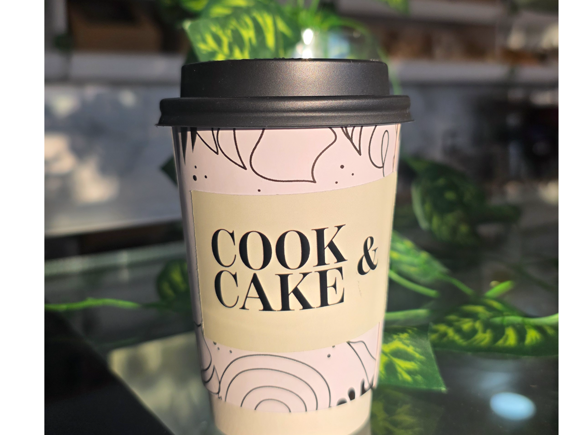 Café mediano con o sin leche