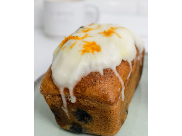 Budin de naranja y arandanos