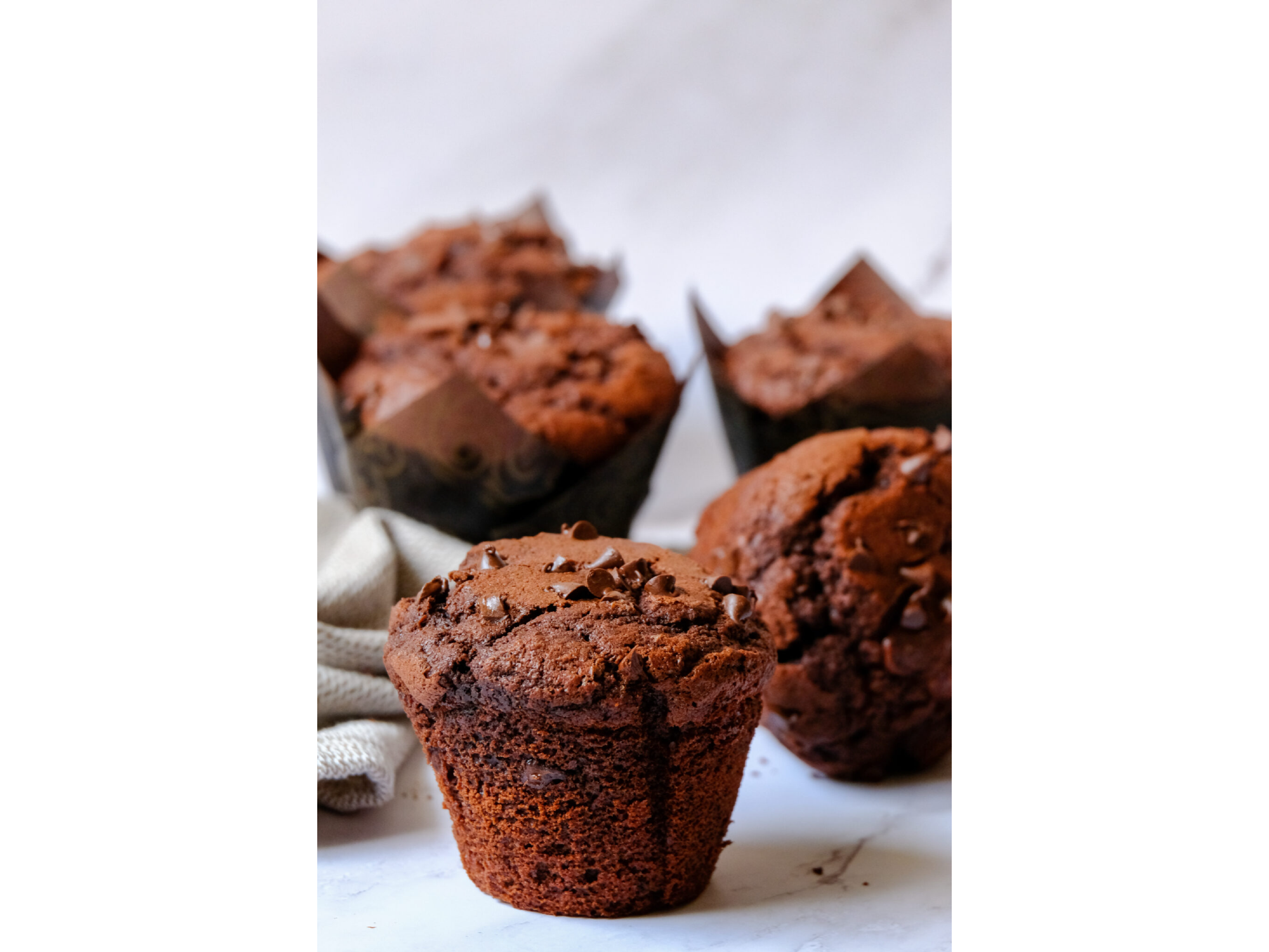 Muffin de banana con chocolate