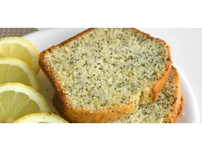 Budin keto de limon y amapolas