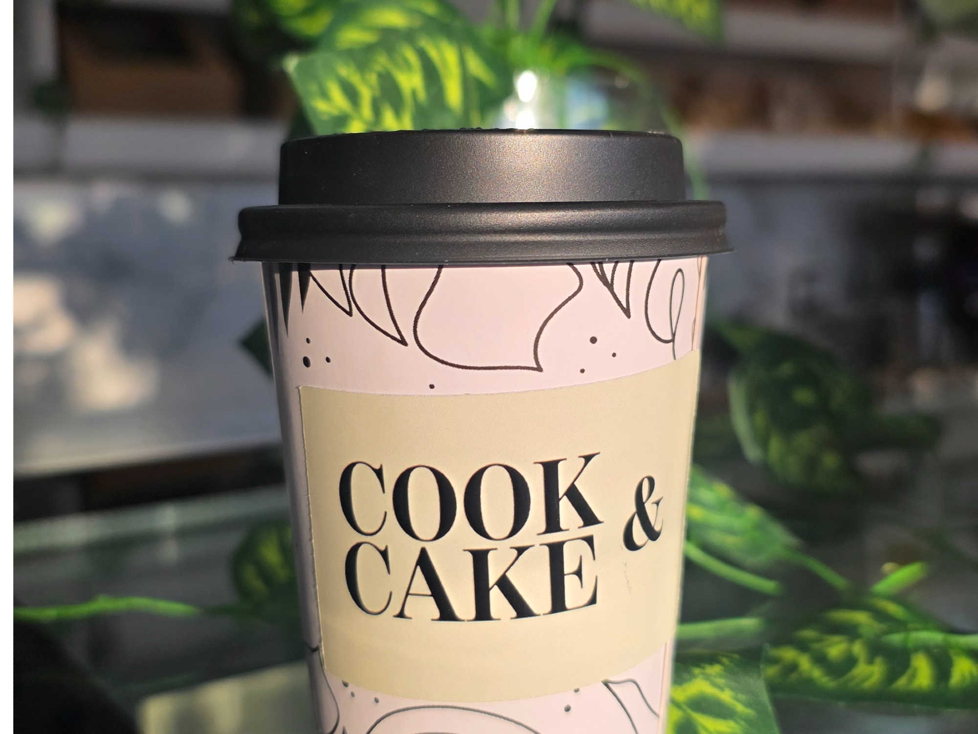 Café grande con o sin leche