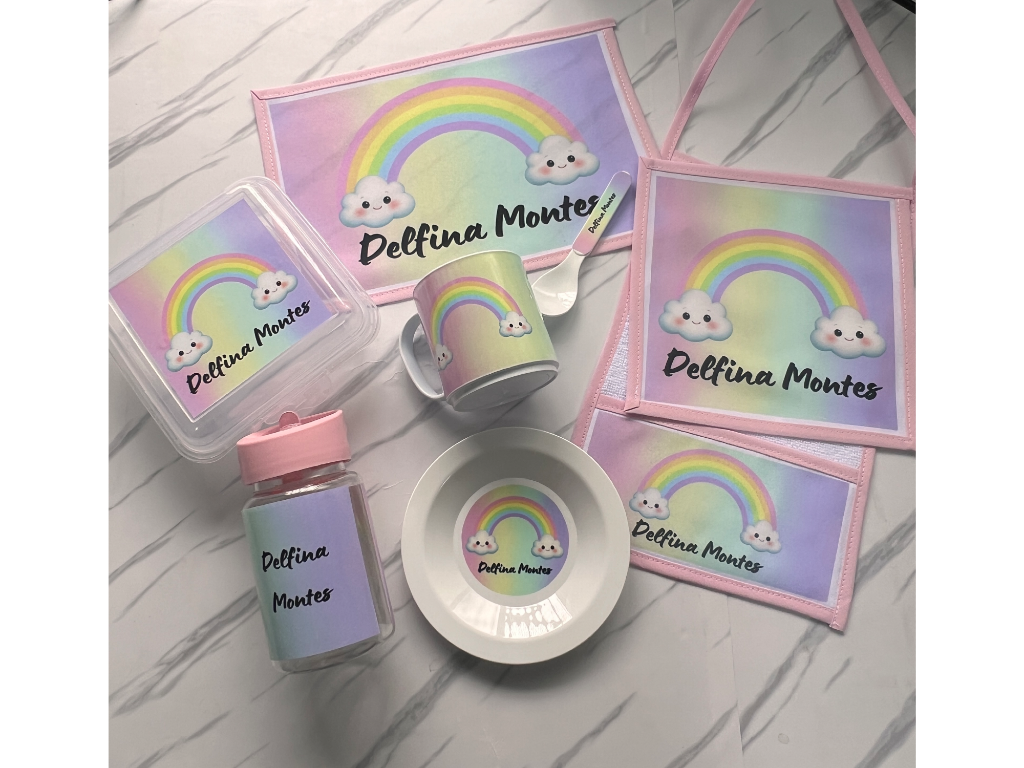 Set jardin completo con lunchera y botella