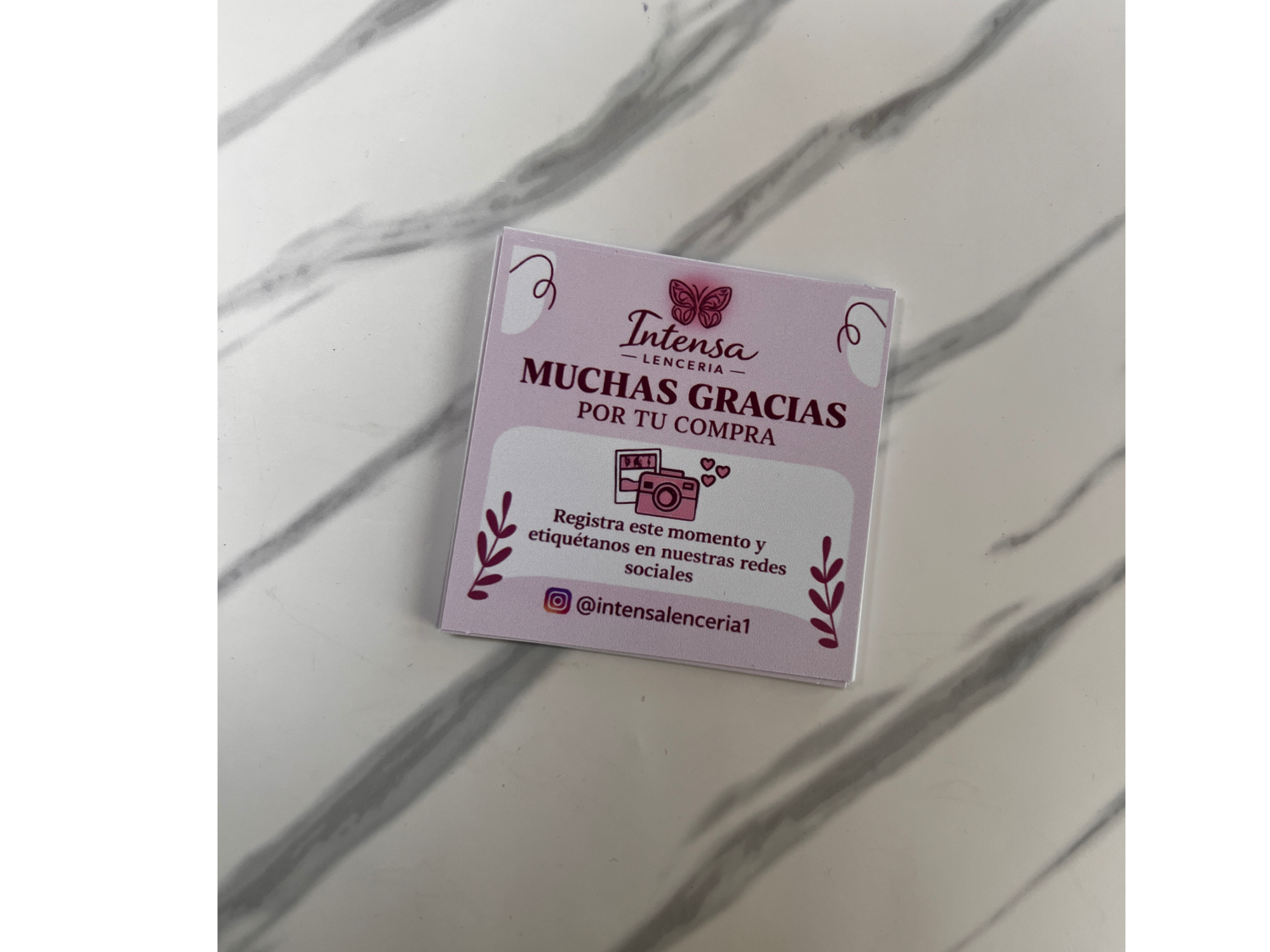 Tarjetas Gracias por su compra