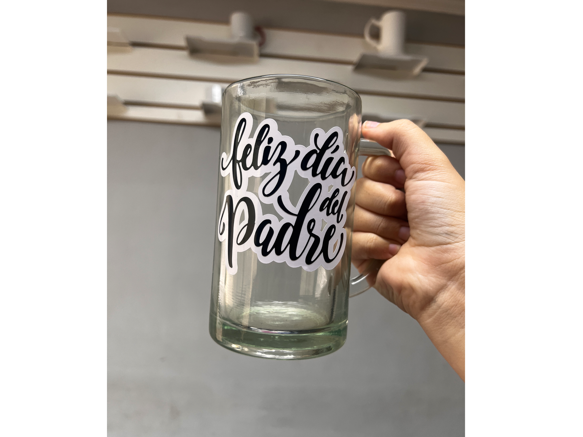 Chopp vidrio personalizado