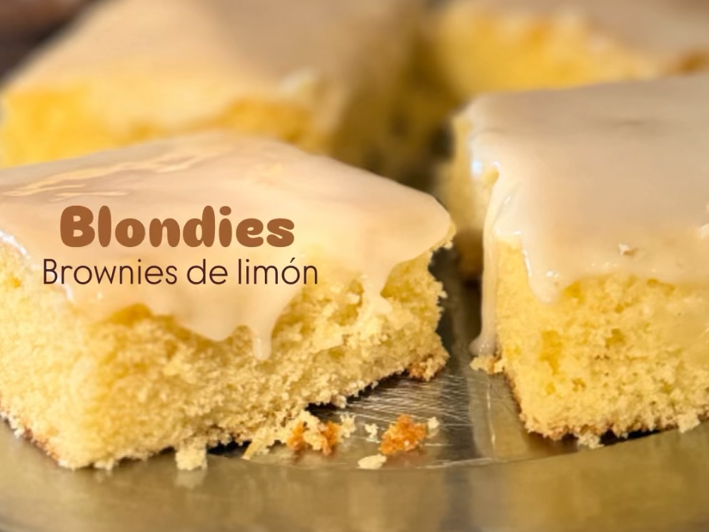 Brownies de limón