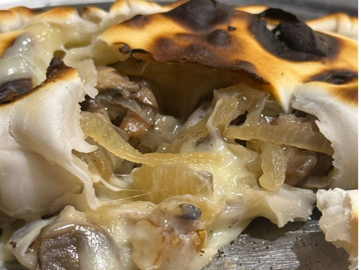 Funghi y queso azul