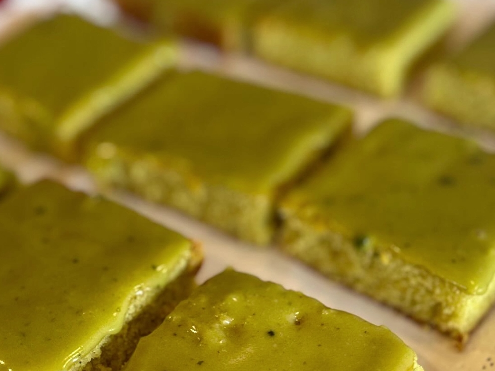 Brownies de pistachos