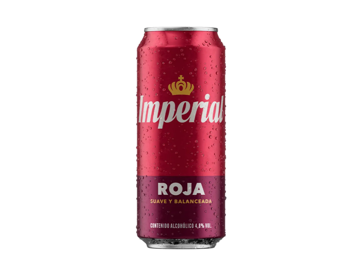 Lata Cerveza Imperial Roja